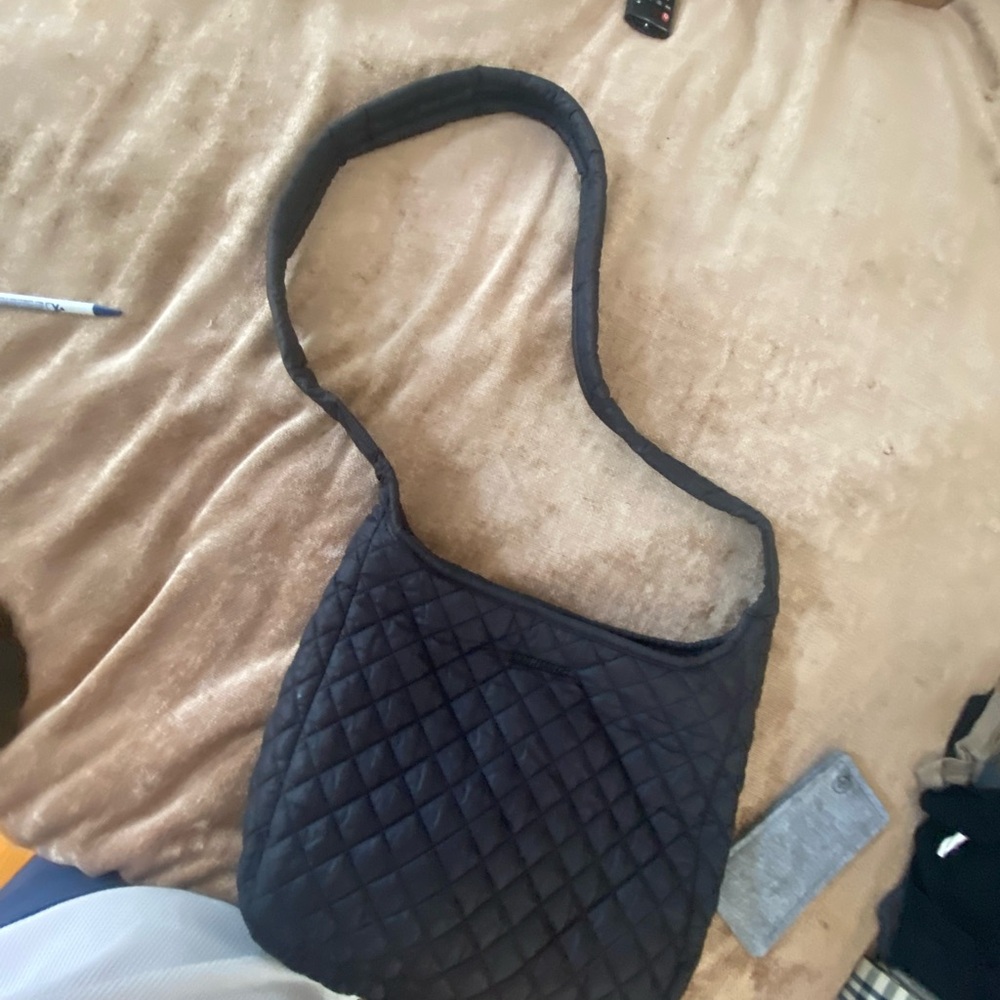 MZ Wallace Parker Crossbody Black Quilted Shoulder Bag